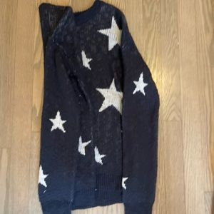 Cute navy blue star sweater